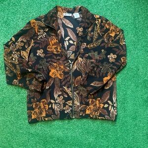 Blair Black and Brown Floral Jacket